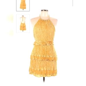 Lulu's Dress, size XS, golden yellow color, NWT